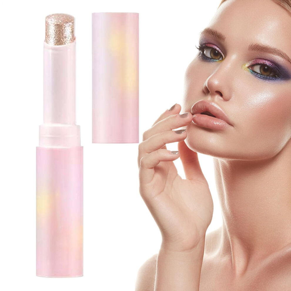 Glitter Eyeshadow Stick Waterproof Jelly Texture  Pigmented SmudgeâProof LongâLasting Shimmer