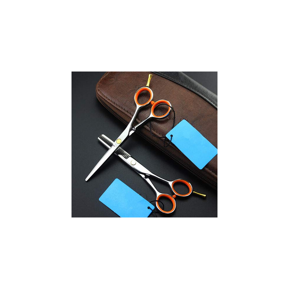 Professional 5 Inch Hair Cutting Scissors Set, Japanese Steel Barber Shears with Razor Sharp Blades