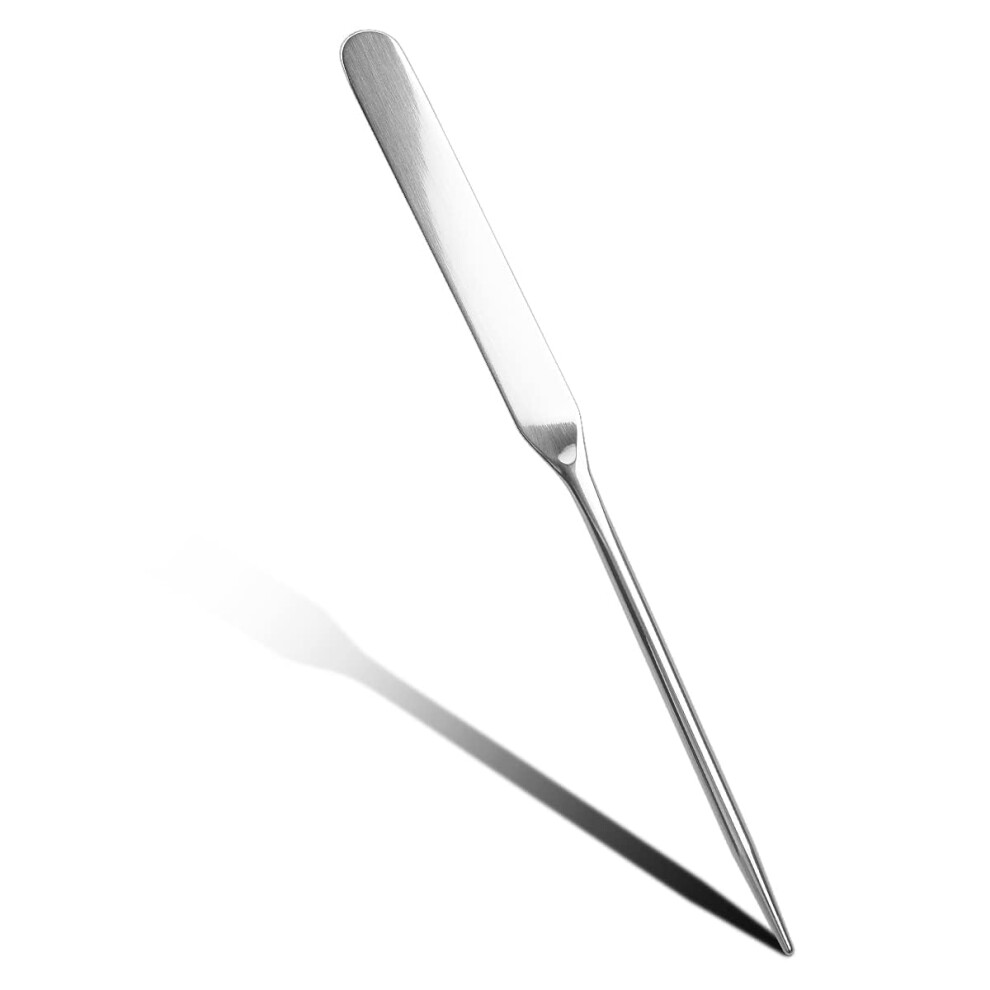 Makeup Spatula Stainless Steel Dual End Foundation Mixing Tool for Precision Cosmetic Application