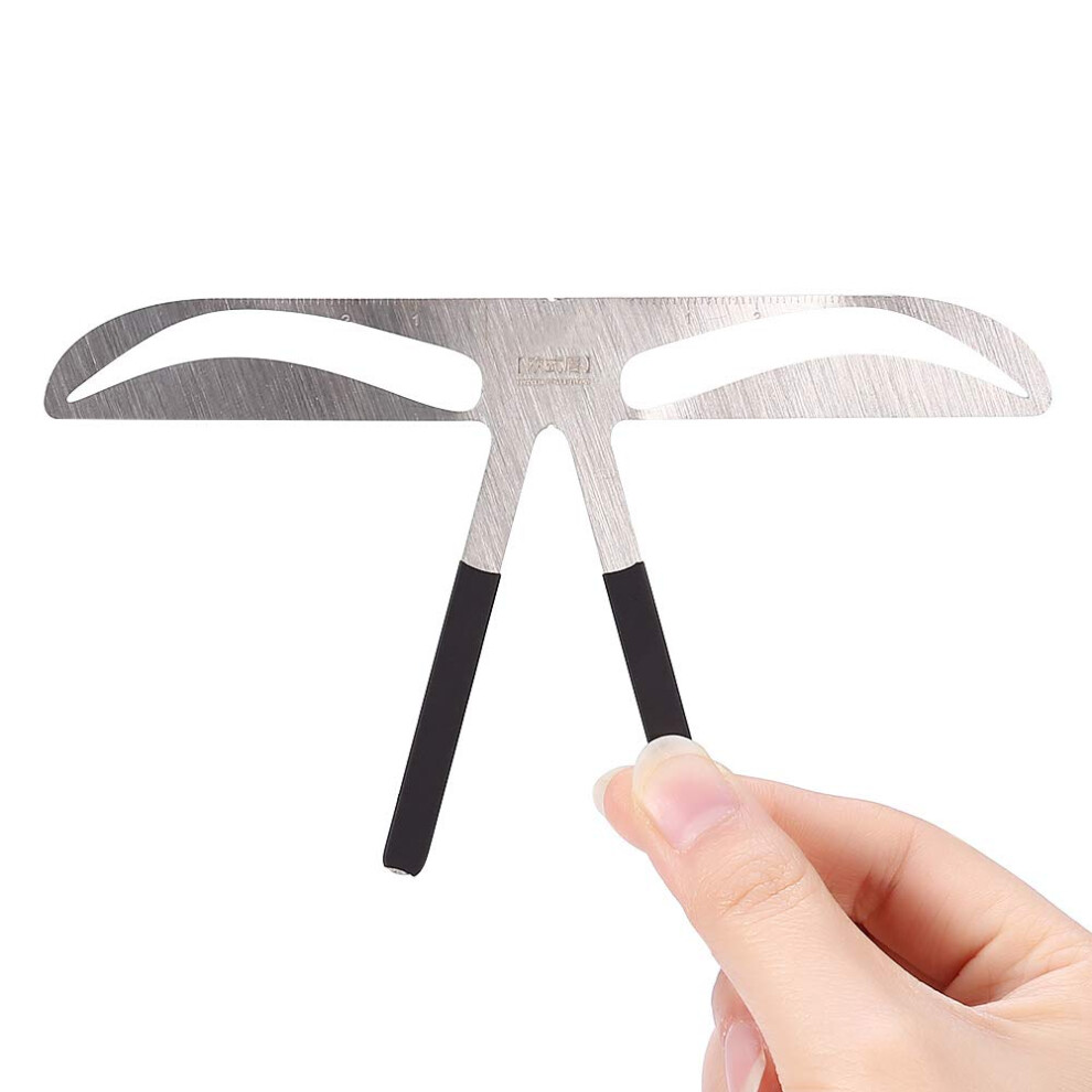 Microblading Eyebrow Ruler Stainless Steel Measuring Tool with Symmetry Guide European Style