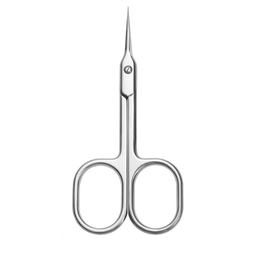 Stainless Steel Nail Cuticle Scissors with Curved Tip for Manicure and Eyebrow Trimming