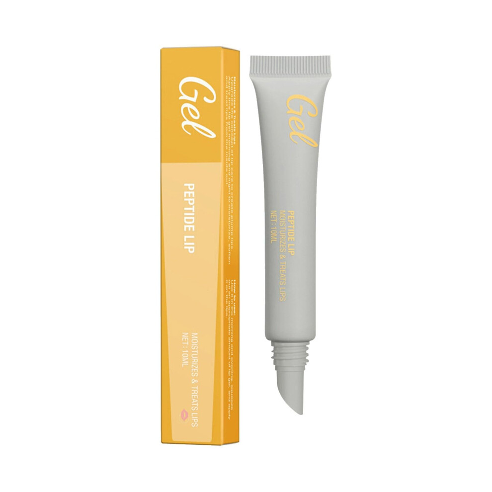 Organic Lip Balm and Peptide Lip Gel for Deep Hydration and Dry Lips Care, 10ml Tube