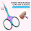 Third Generation Stainless Steel Barb Removal Super Pointed Shears Scissors,Colorful 4