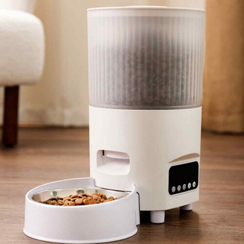 Efficient Automatic Cat Feeder with Precise Grain Sorting, Sealed Storage for Long-lasting Freshness and Dual Power Supply for Uninterrupted Feeding 1