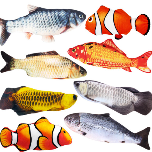 Peixe Elétrico que se Debate, 26,7 cm (10,5"), Brinquedo de Peixe para Gatos e Cães 1