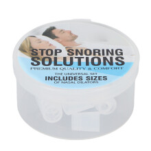 Dispositivo anti-russamento riutilizzabile, dilatatore nasale in morbido silicone con ventilazione migliorata, design portatile con custodia, comodo