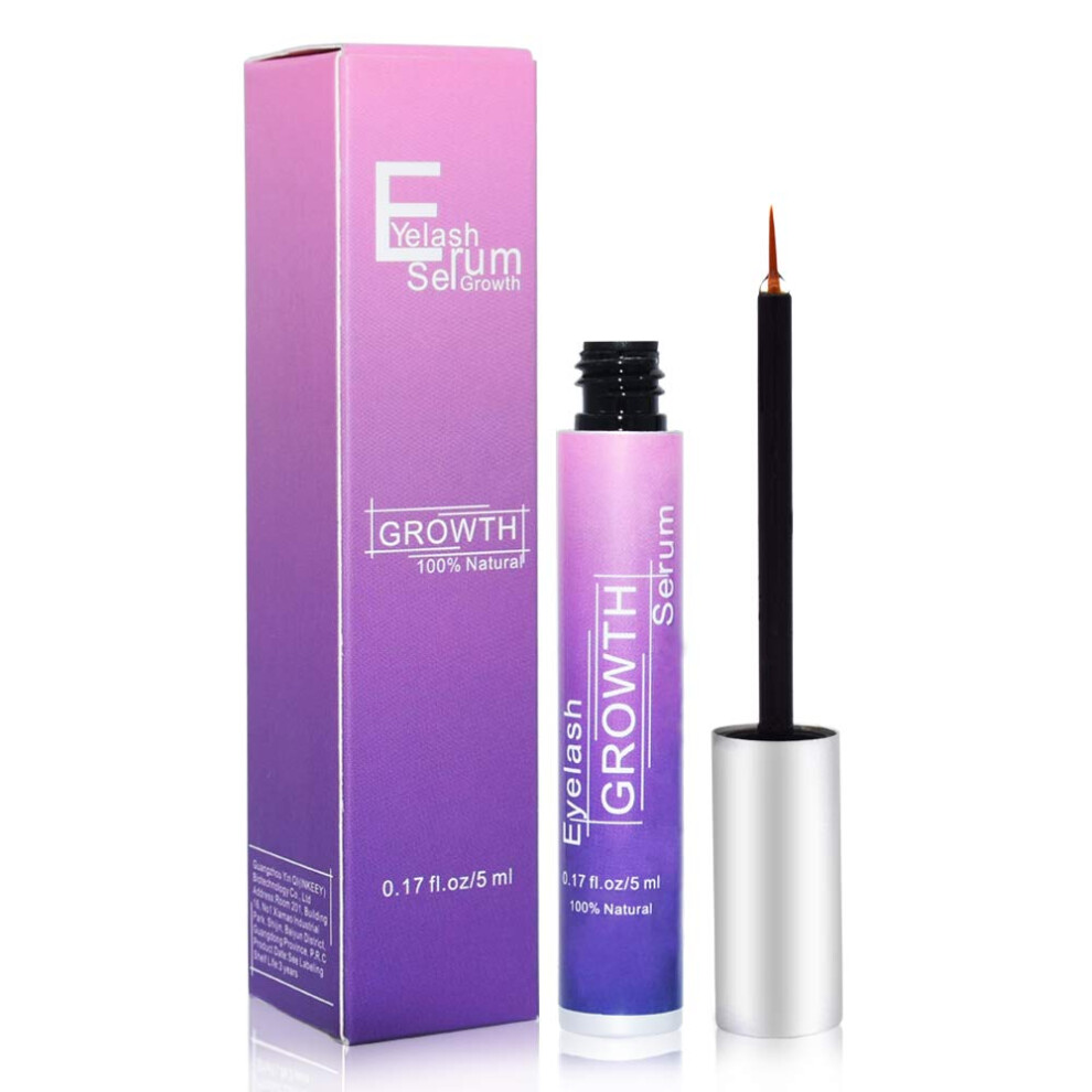 Eyelash Growth Serum for Longer Thicker Lashes with Gentle Nutrient Formula, Fast Results 5ml