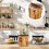 3Sets Practical Wooden Rice Serving Bucket Sushi Mixing Display Bowl 11