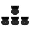 4Pcs Iron Cat Shelves Bracket Black Wall Mount for Cat Climbing Frames 5