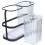 3Pcs Black Compact Utensil Holder for Kitchen Counter Storage 1