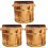 3Sets Practical Wooden Rice Serving Bucket Sushi Mixing Display Bowl 2