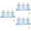 3Sets Portable Ice Cream Maker Sky-Blue PP Wood DIY Mold Set 8