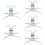 5Pcs Universal Projector Ceiling Wall Bracket Holder Steel White 11