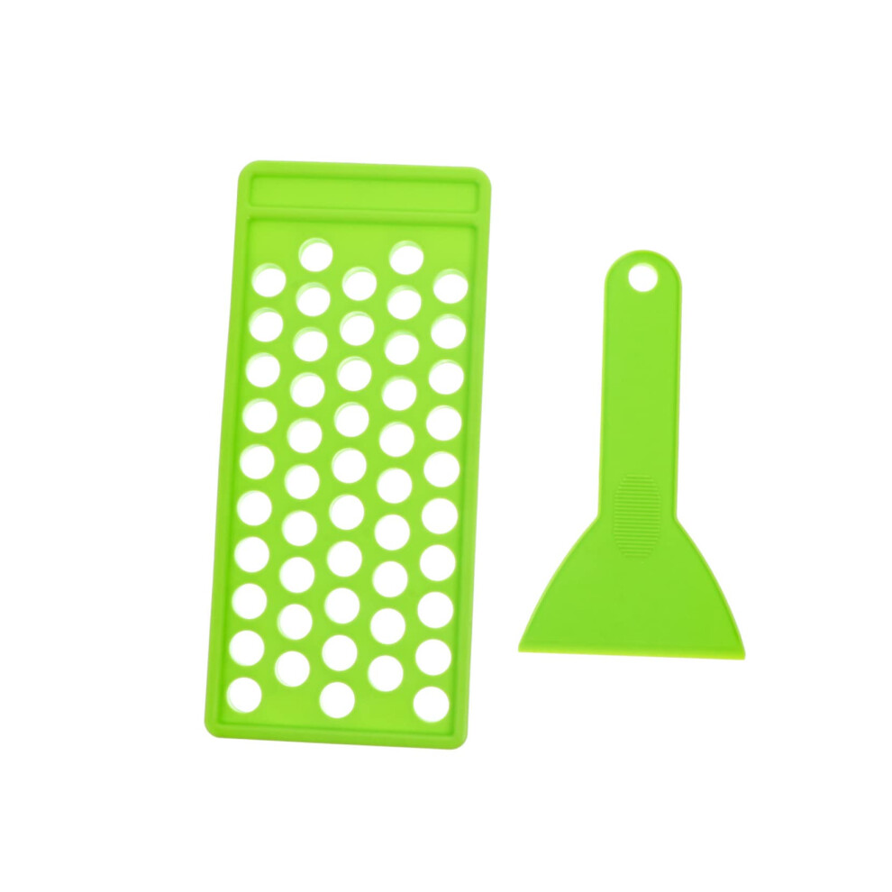 Lip Balm Filling Tray 50 Hole DIY Kit with Spatula for Handmade Lipstick and Balm Making