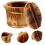 3Sets Practical Wooden Rice Serving Bucket Sushi Mixing Display Bowl 10