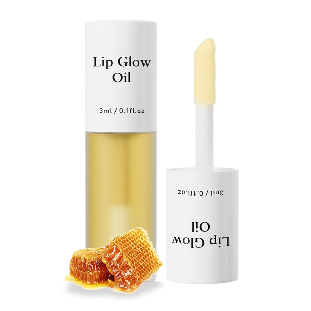 7 Color Moisturizing Lip Oil Gloss with Glossy Plumping Finish, LongLasting Hydration, 05 Honey