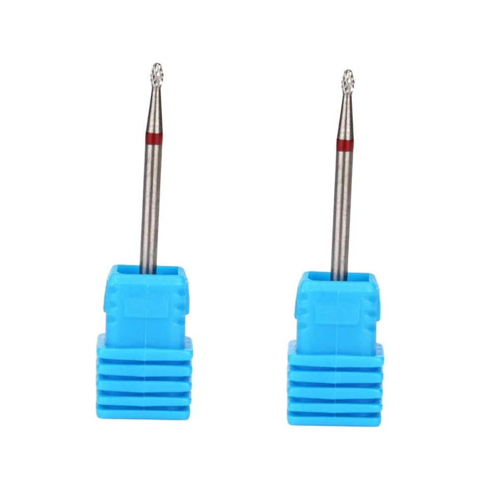 2pcs Tungsten Carbide Nail Drill Bits for Cuticle Removal Polishing Acrylic and Gel Nails
