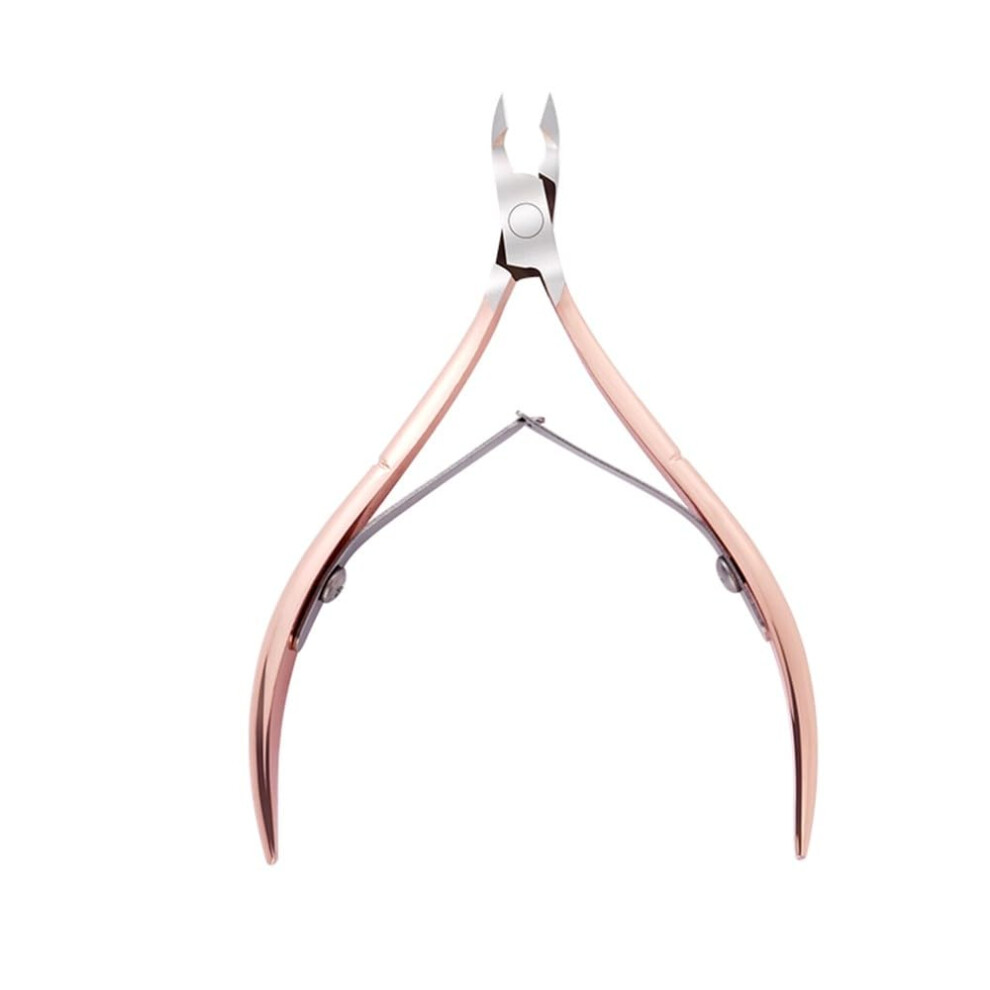 Gold Stainless Steel Cuticle Nippers And Rose Scissors With Precision Blades For Manicure Pedicure