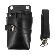 Leather Hairdressing Scissor Pouch Belt with MultiPocket Organization for Barber Tools, 2pcs