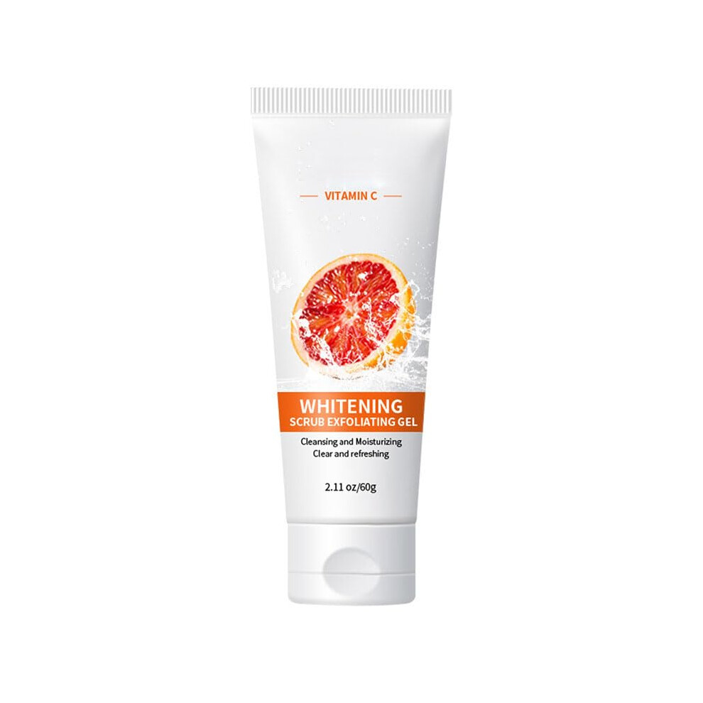 Orange Exfoliating Gel Face and Body Scrub Deep Pore Cleansing Radiance Boost Moisturizer