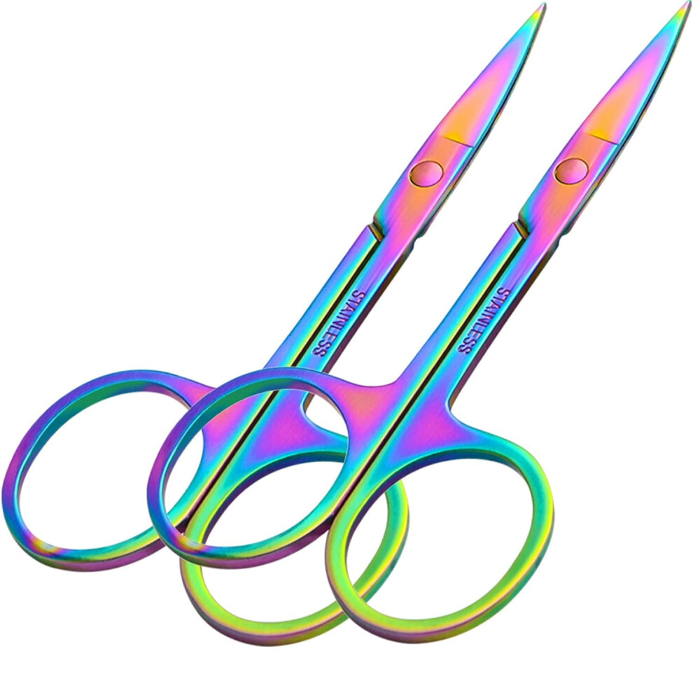 Nail Scissors Set Stainless Steel Curved Blade for Manicure Pedicure Thick Toenails Grooming