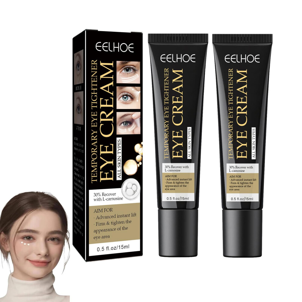 Cream/Dark Dual Pack Anti Aging Eye 2 X 15Ml For Circles Puffiness And Deep Hydration