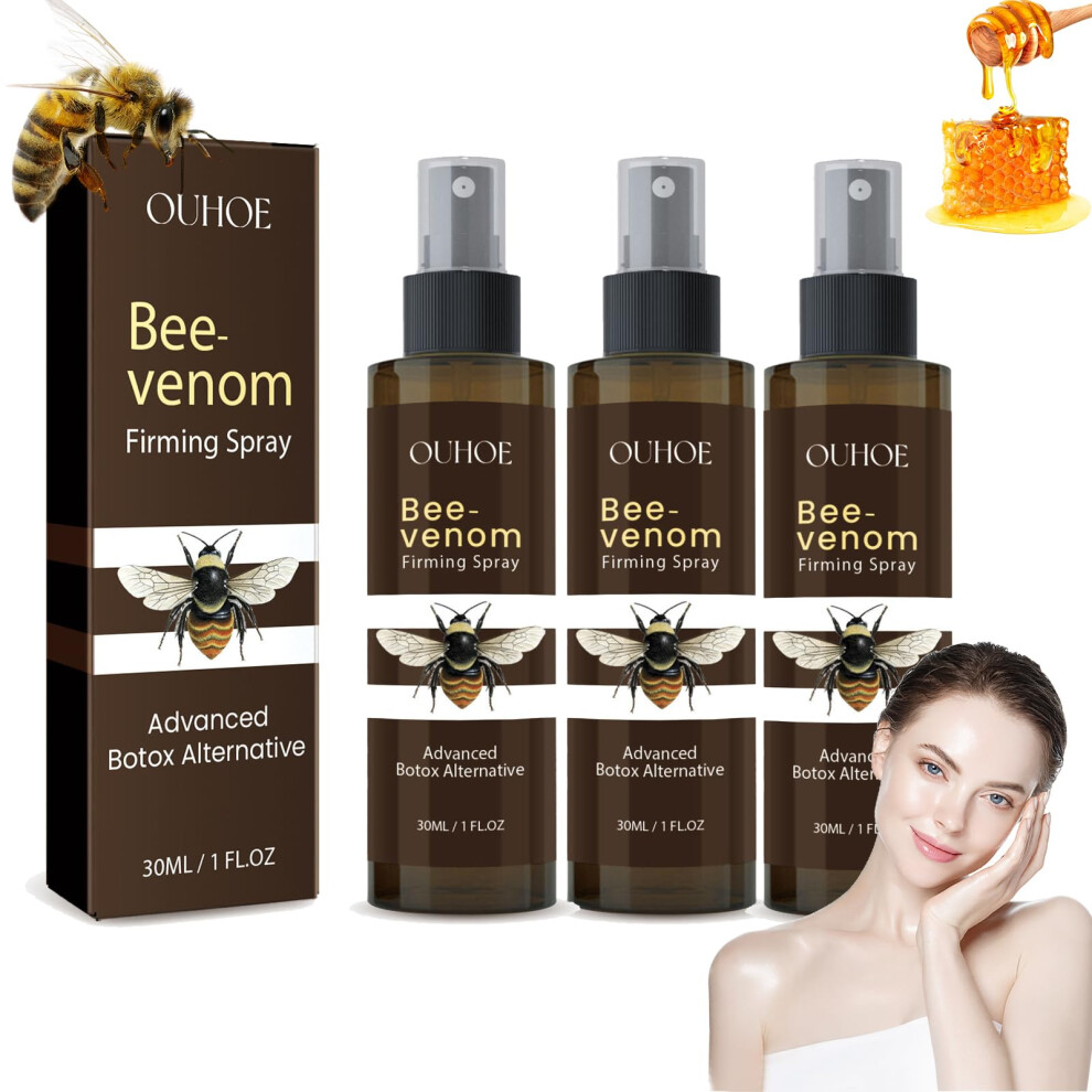 Bee Venom Serum AntiAging Hydrating and Firming Essence Set for Fine Line Reduction 3pcs