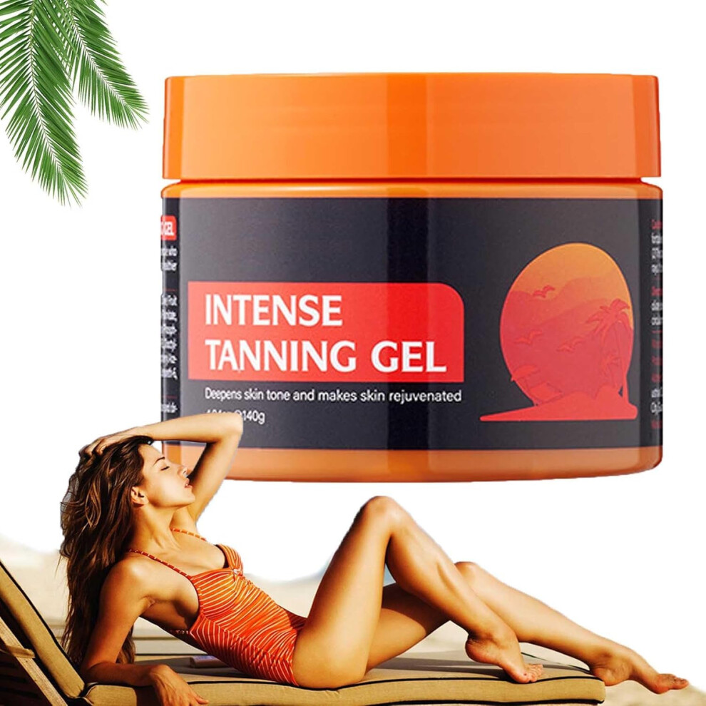 Bronze Luxury Intensive Tanning Gel With Carotene, Fast Absorbing Sunbed Lotion For Deep Even Tan, 1Pcs