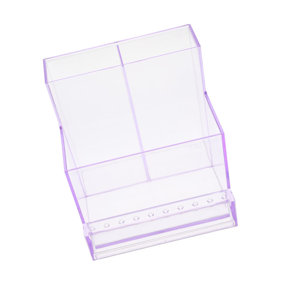 Nail Drill Bit Holder Dustproof Plastic Organizer Case For Salon And Home 9187378296189