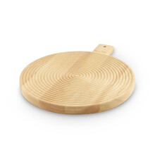 Sur La Table Medium Round Paddle Board for Serving Meats, Vegetables and Cheeses, Natural Wood SLT847081