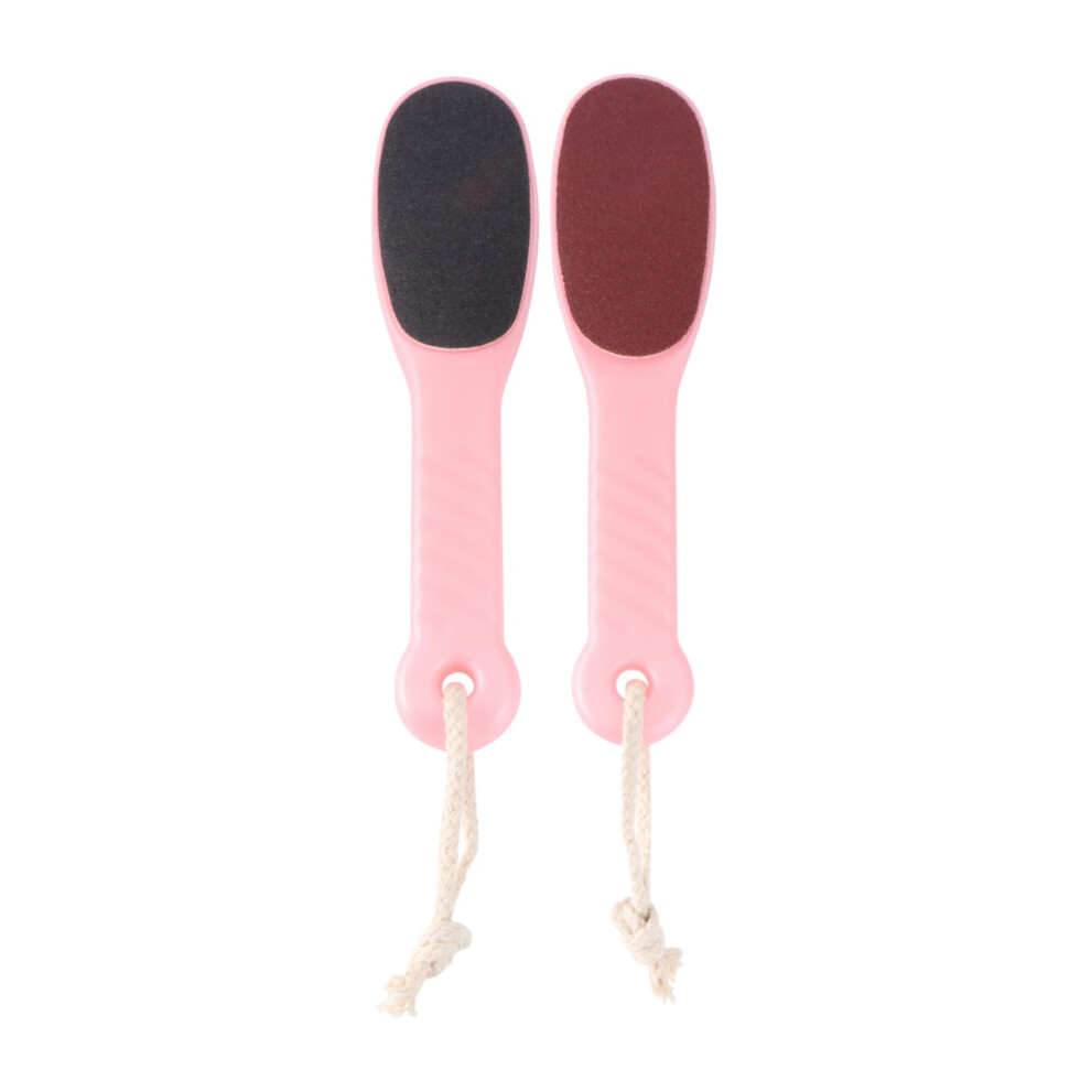 Pink 2Pcs Exfoliating Foot File Callus Remover Pedicure Tool For Heel Care