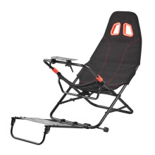 Supporto per volante da corsa - DUOKU - 6001 - Pieghevole e regolabile - Sedile in tessuto traspirante - Compatibile con Logitech/Thrustmaster