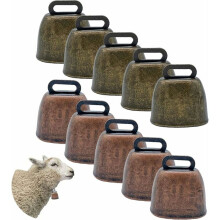 Campanas para animales de granja, campanas antipérdida de sonido nítido y brillante para localizar fácilmente a mascotas y ganado en exteriores,
