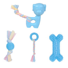 Jouets à mâcher interactifs pour chiots, en caoutchouc naturel non toxique, avec picots pour les molaires, contrôlant la plaque dentaire,