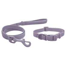 (Small, Lavender) Skye & Murphy All Weather Snappy Collar & Lead Set