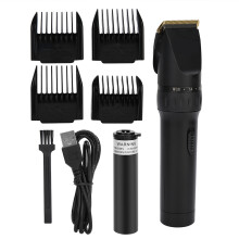 Waterbestendige precisietrimset met instelbare lengteknop, oplaadbaar basisstation voor baard- en lichaamshaar, professionele nat-droog trimmer met