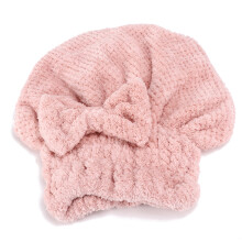 Comfortable Hair Drying Cap, Microfiber Coral Fleece Wrap, Fast Drying, Super Absorbent, Easy Care, High Elasticity for All Head Sizes, Protects Your