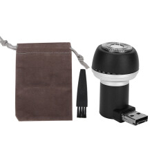 Rasoio portatile impermeabile USB Type-C, mini rasoio ottimizzato per lo spazio di lavoro con porta bloccabile, design contemporaneo, lama super