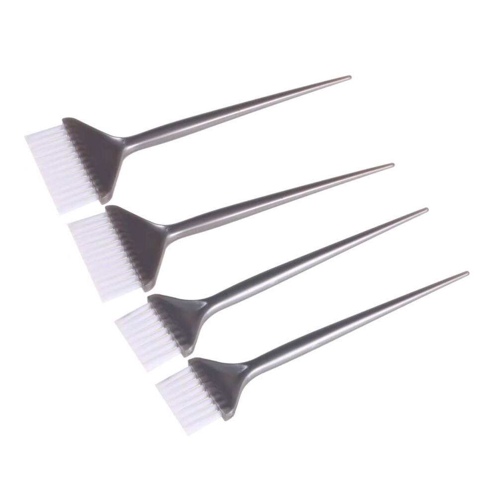 Hair Dye Brush and Comb Set 4pcs Wide Soft Bristles for Even Color Coverage Salon and Home Use