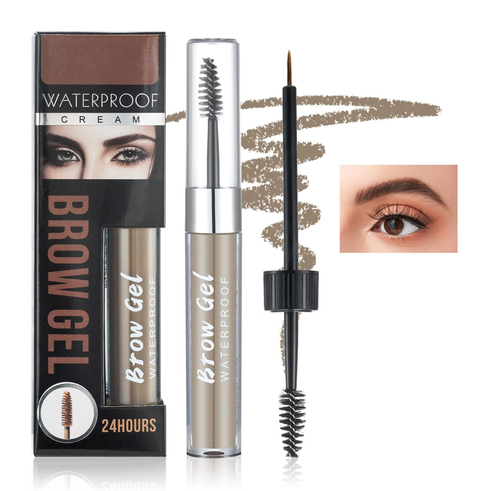 Blonde Eyebrow Gel Waterproof with Mascara Brush for Fuller Brows and Long Lasting Natural Tint