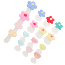 Toe Separators for Pedicure, Soft Silicone Flower Toe Dividers, Smudge Nail Polish Set 16pcs
