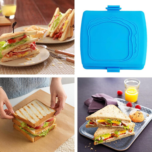 Microwave Sandwich Maker with NonStick Easy Clean Surface, Compact Panini Press for Small Kitchens 2