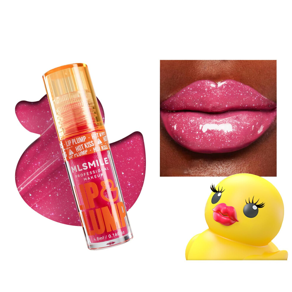 Lip Plumping Gloss Hydrating Vegan Cruelty  Shine NonSticky Lip Enhancer 04#