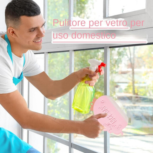 Water Squeegee Shower Scraper Wiper Multipurpose Bathroom Cleaning Tool Tile Wall Pink Car 2