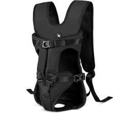 Zaino porta-cani traspirante in rete, compagno ideale per le attività all'aperto con il tuo animale domestico, regolabile e comodo per tutte le