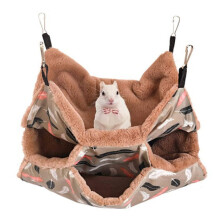 Rede para rato e furão, feita com penugem macia do Ártico, proporciona uma cama quentinha para pequenos animais. O material resistente de linho