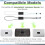 2pcs Elastic Bungee Securely Fit Up to 18in Screen-Black 6