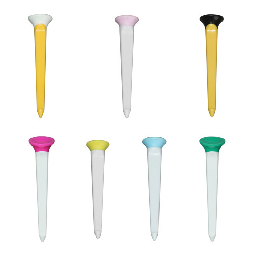 Portable Golf Ball Nails Tees Plastics Golf Tees-Yellow 1