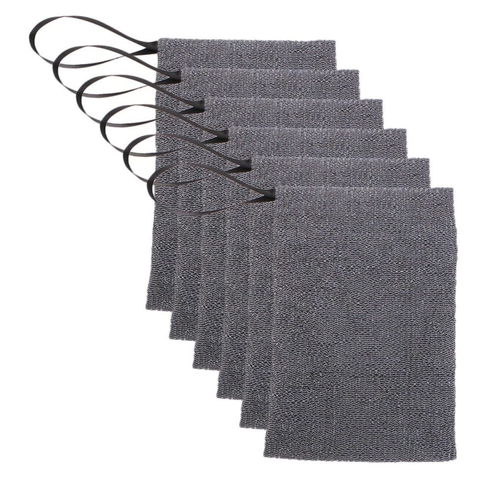6pcs Loofah Soap Bag Mesh Pouch for Gentle Exfoliating, Quick Dry Hanging, Waste Use