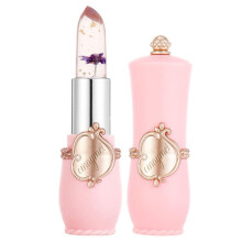 Color Changing Flower Lipstick with Hydrating Jelly Balm, pH Activated Pink, Long Lasting Moisture